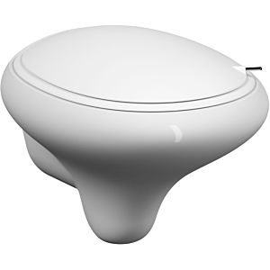 Vitra Istanbul wall-mounted, washdown WC 4518B403-0090 white VC, 3/6 I, without flushing rim, bidet function, with concealed fastening