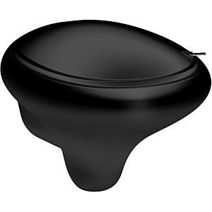 Vitra Istanbul wall-mounted, washdown WC 4518B470-0075 black VC, 3/6 I, without flushing rim, with concealed fastening
