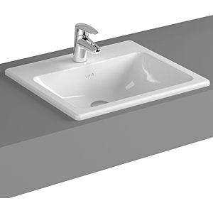 Vitra S20 built-in washbasin 5464B003-0001 50 x 45 cm, white, overflow / tap hole in the middle