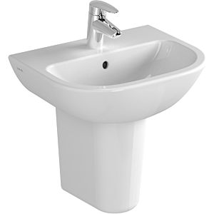 Vitra S20 Lave-mains 5500L003-0001 45x35,5cm, trop-plein / trou pour robinet au milieu, blanc