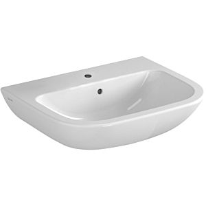 Vitra S20 lavabo 5502L003-0001 55 x 44 cm, blanc, trop-plein / trou pour robinetterie au milieu