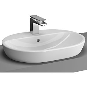Vitra Metropole washbasin 5943B003-0001 59.5x44.5cm, oval, with tap hole, white, with overflow