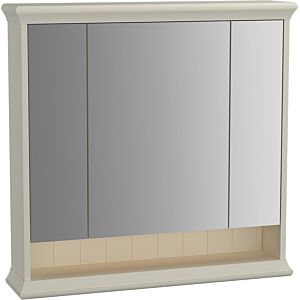 Vitra Valarte LED mirror cabinet 62233 78x17x76cm, 3 mirror doors, body ivory matt
