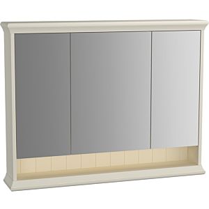 Vitra Valarte LED mirror cabinet 62236 98x17x76cm, 3 mirrored doors, body ivory matt