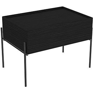 Vitra Equal meuble bas 64107 63 x 42 cm, suspendu, sur pied, avec corps chêne noir