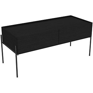 Vitra Equal base cabinet 64111 102 x 42 cm, wall-hung, 2 pull-outs, with body black-oak