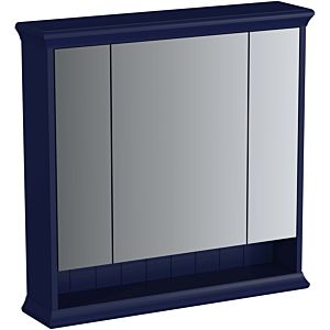 Vitra Valarte LED mirror cabinet 65793 78x17x76cm, 3 mirror doors, body steel blue, lacquered