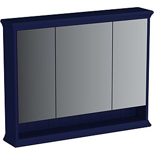 Vitra Valarte LED-Spiegelschrank 65794 98x17x76cm, 3 Spiegeltüren, Korpus stahlblau, lackiert