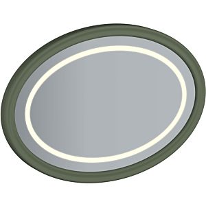 Vitra Valarte miroir plat 65828 1000x45x700mm, ovale, éclairage LED, corps vert vintage, peint
