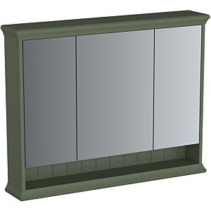 Vitra Valarte LED mirror cabinet 65833 98x17x76cm, 3 mirrored doors, body vintage green, lacquered
