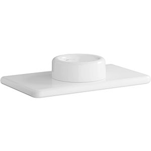 Vitra Liquid washbasin console plate 7310B403-1828 100x55x6cm, 2000 basin cut-out in the middle, white high-gloss VC, without tap hole