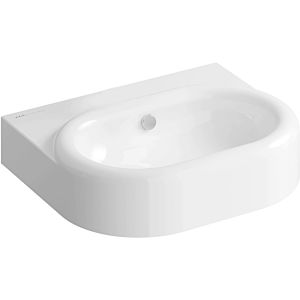 Vitra Liquid washbasin 7316B403-0012 60x50x15cm, with overflow, white high gloss VC, without tap hole