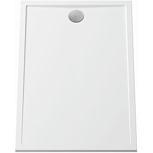 Vitra Aruna shower tray 89015 100 x 80 x 3 cm, flat, rectangular, mineral cast, white, without anti-slip