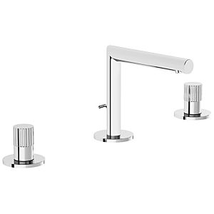Vitra Origin -handle basin mixer A42595 projection 127mm, with pop-up waste, three-hole installation, chrome