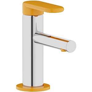 Vitra Sento kids single lever basin mixer A42666 chrome and yellow, without waste set