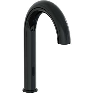 Vitra Liquid touchless single lever basin mixer A4278839 projection 175mm, single hole installation, without pop-up waste, for mains connection (230 V), black high gloss