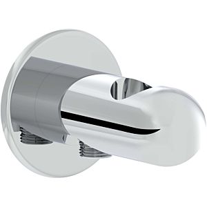 Vitra Liquid wall elbow A42795 2000 / 801 &quot;, with integrated hand shower bracket, chrome
