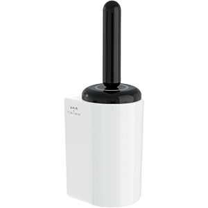 Vitra Liquid WC-Bürstengarnitur A4456639 130x130x4157mm, Wandmontage, Bürstenstiel und Abdeckung schwarz hochglanz