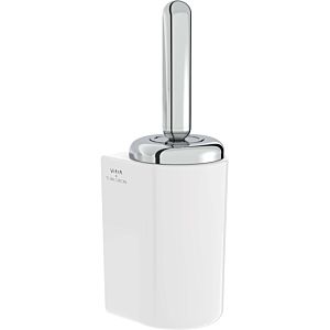 Vitra Liquid WC-Bürstengarnitur A44566 130x130x4157mm, Wandmontage, Bürstenstiel und Abdeckung chrom