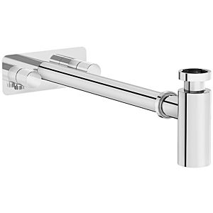 Vitra Plural design siphon set A45159 chrome, with corner valves on the left and right