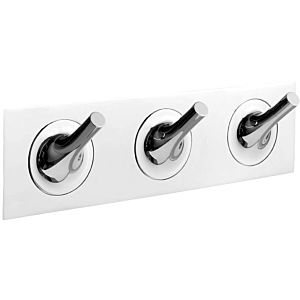 Vitra Istanbul hook rail A48012 320 x 60 x 90 mm, with 3 Haken , wall mounting, chrome-plated brass