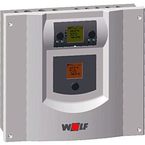 Gestionnaire de pompe à chaleur Wolf WPM-1 2744960 avec module de commande BM/sonde de température extérieure, pour montage mural