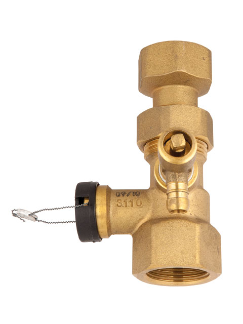 Vanne à bouchon Afriso 77934 G 1 x 1, avec robinet de vidange 2