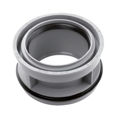 Réducteur interne d'eaux usées Airfit 11075IR DN 110 x 75, pour tuyaux HT et KG, en polypropylène 2