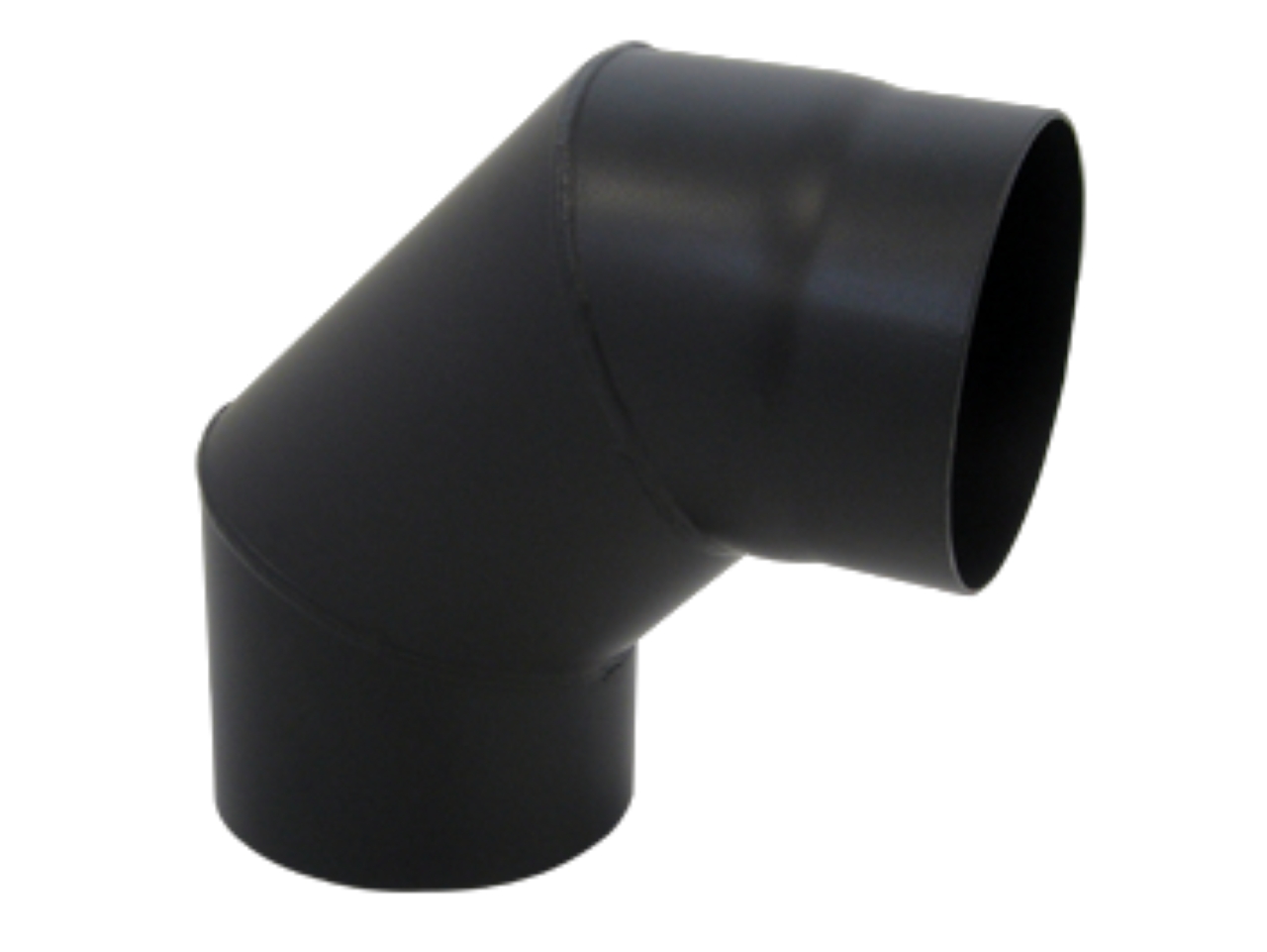 Bertrams ST-Pu 08SB90-300L Soot Fire Resistant Chimney Segment 90 Degree 300 mm Black 3