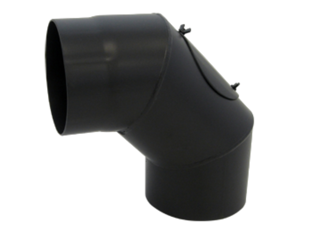 Bertrams ST-Pu 08SBRV90-180L Arc à Segments de Cheminée 90° Noir 180mm 3