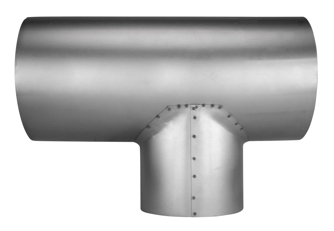 Bertrams Fal 13TS110-110 T-Piece Galvanized Steel 110 mm 2