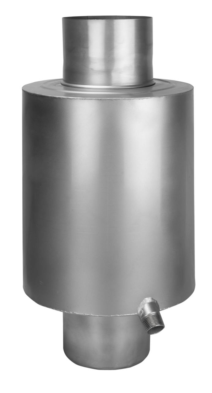 Bertrams Asde 15 16ASDE25-120 Auspuff-Schalldämpfer Silber 120 mm 2