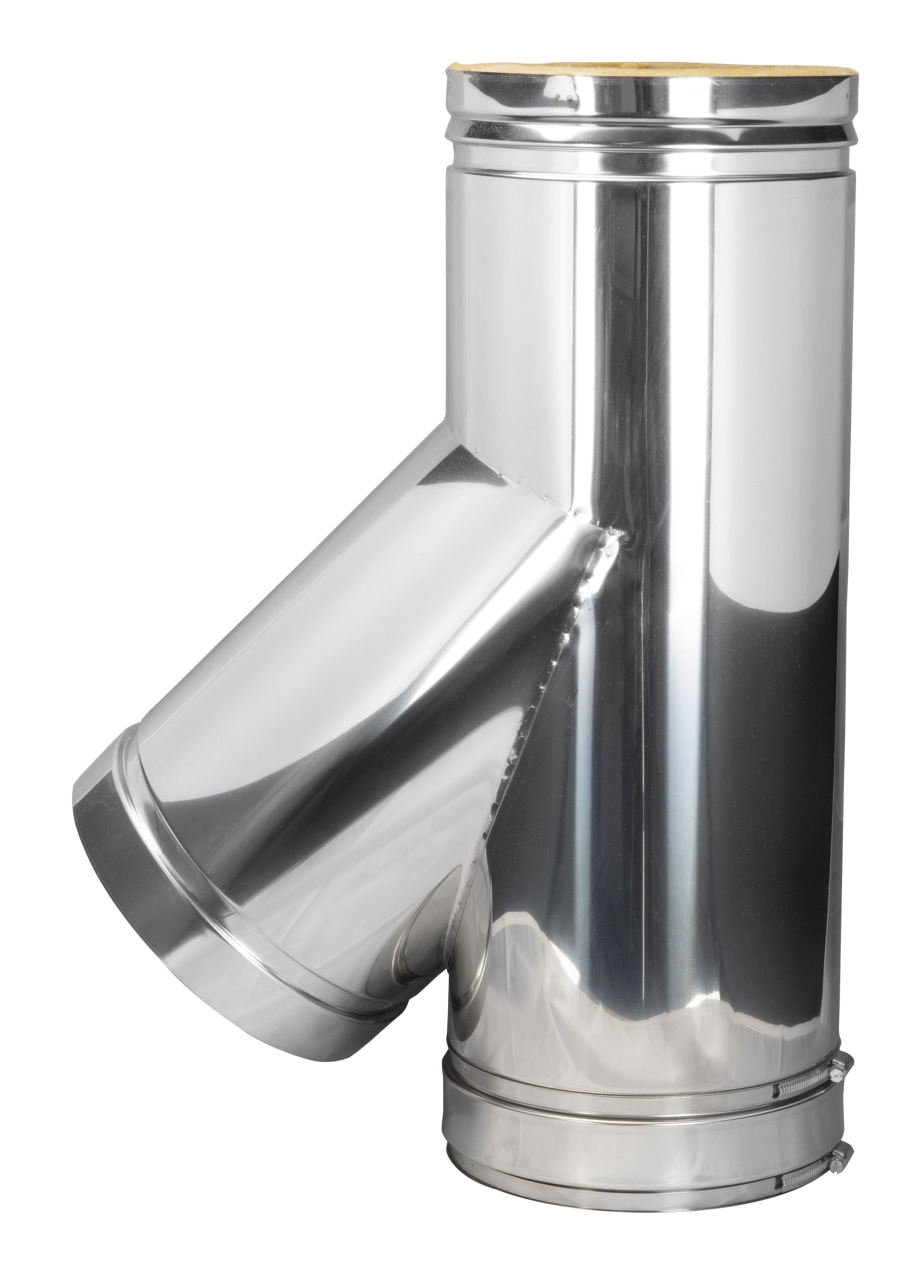 Bertrams Dw 22SA45-180 Chimney Connector 45 Degree 180mm 3