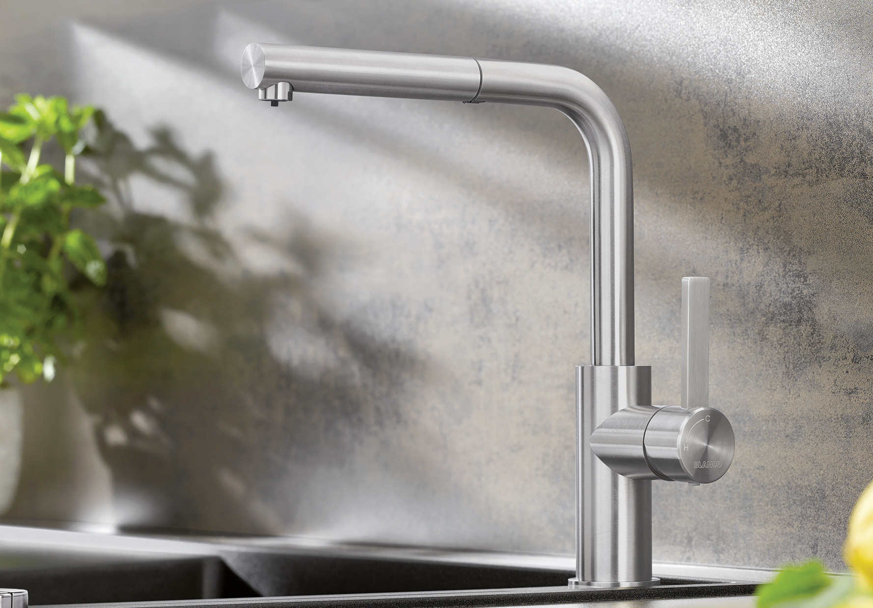 Robinet de cuisine Blanco LANORA-S 525126 basse pression, acier inoxydable brossé 2