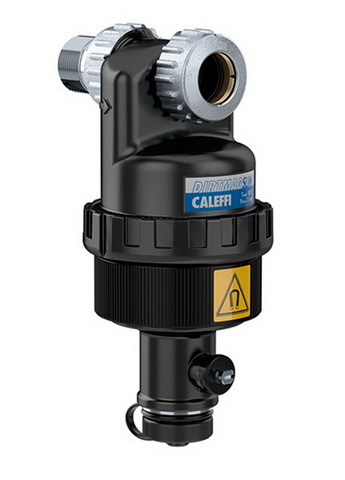 Caleffi Dirtmagslim Schlammabscheider 545101 côté système 3/4 "AGx côté chaudière 18 mm, boîtier en technopolymère, avec aimant 2