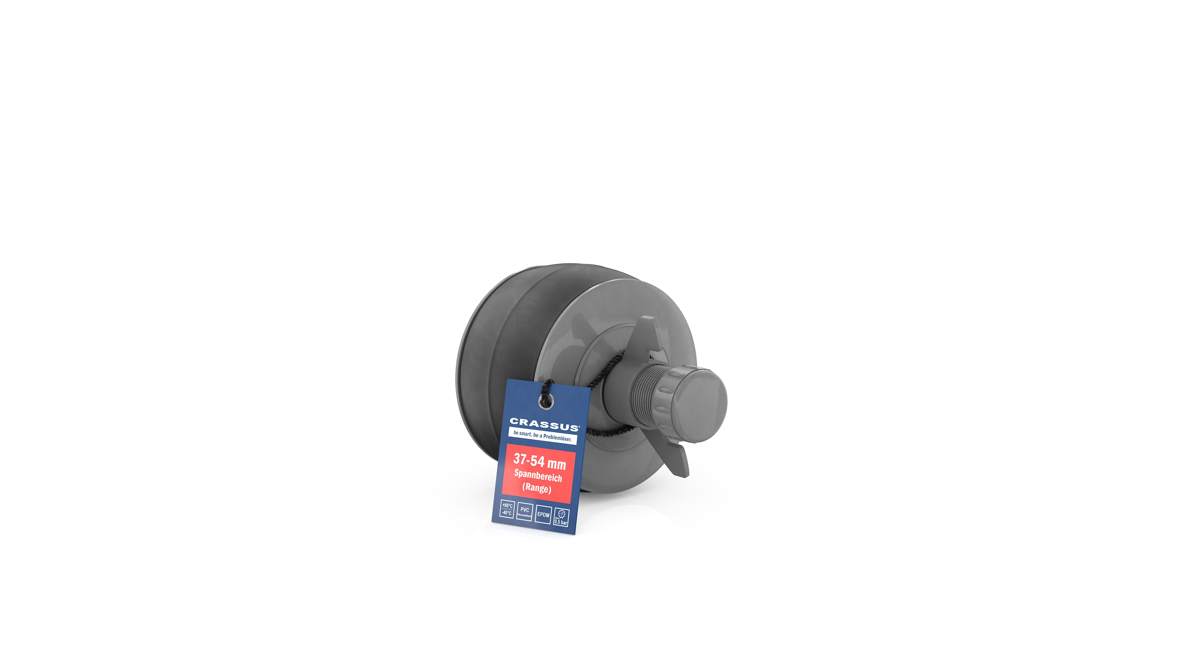 Bouchon à déblocage rapide Crassus CSV 50 CRA18647 37-54 mm, longueur 100 mm, EPDM/PVC 2