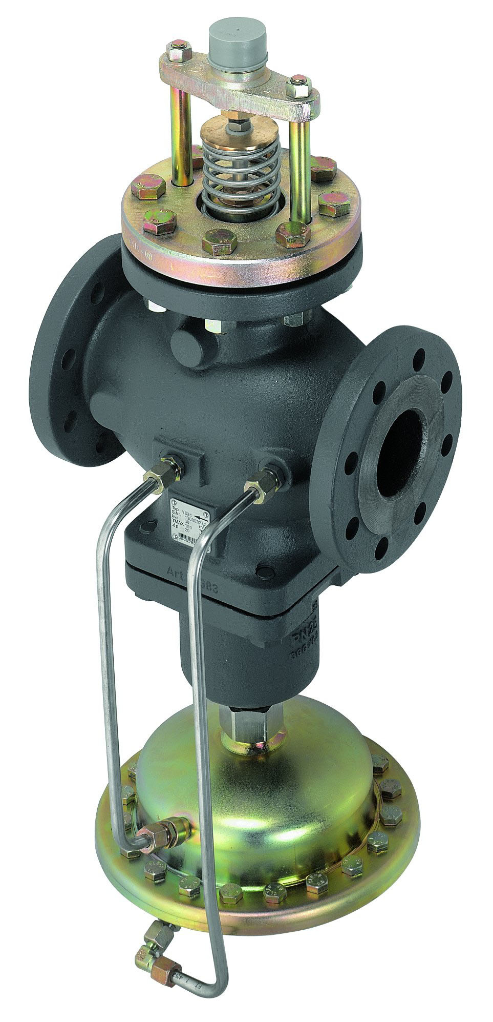 Danfoss Vol.-régulateur de courant, m, Stellv, 6 003G6065 DN100, Kvs 125, PN16, GG-25, bride 0,5 2