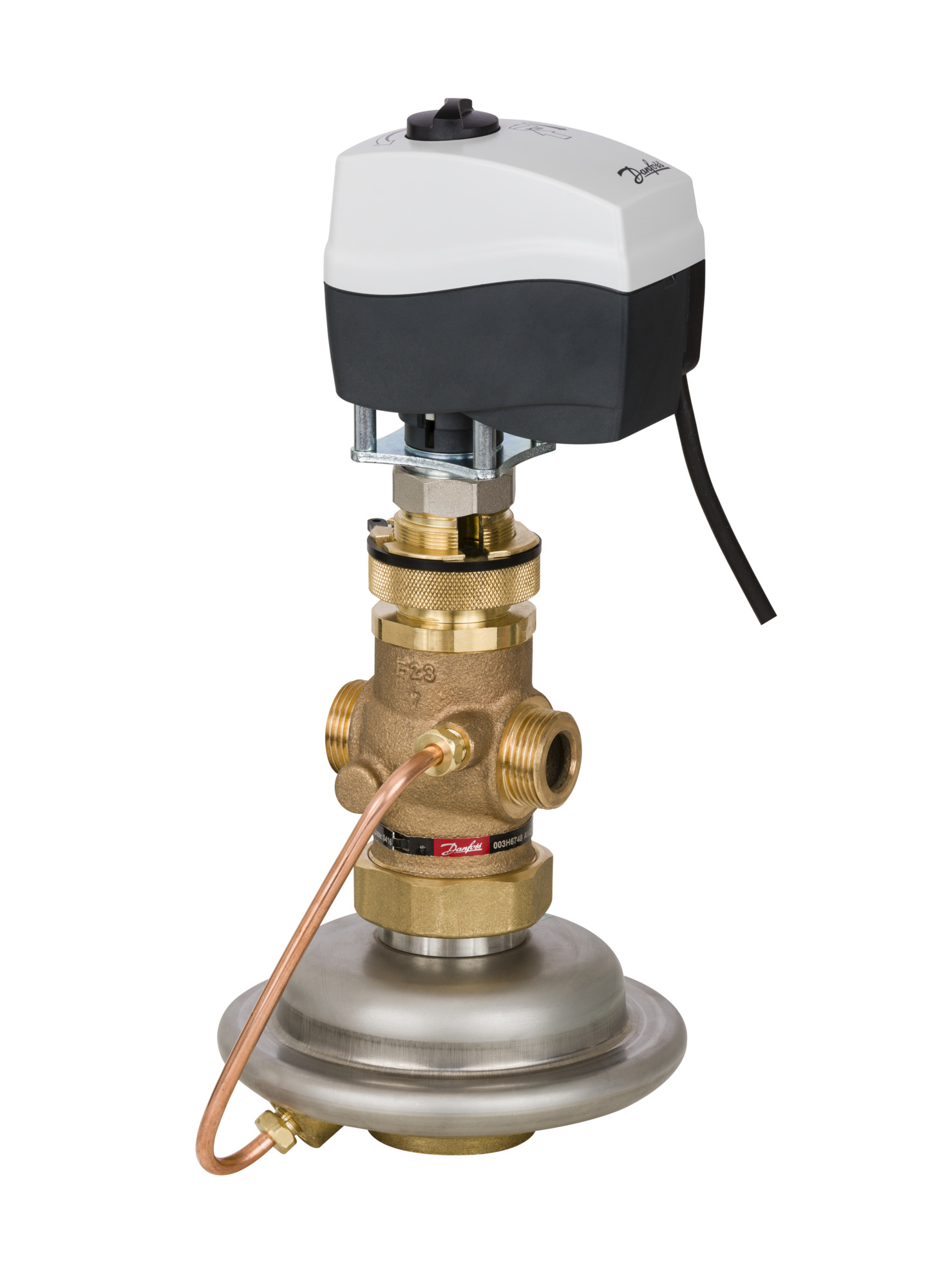 Régulateur de courant volumétrique Danfoss, avec actionneur, 003H6753 DN32, Kvs 12,5 PN25, GGG-40.3, G13/4A 2