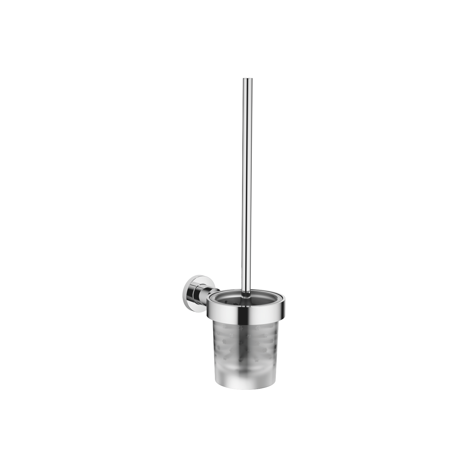 Dornbracht WC brosse set Tara . chrome, avec verre cristal mat 4
