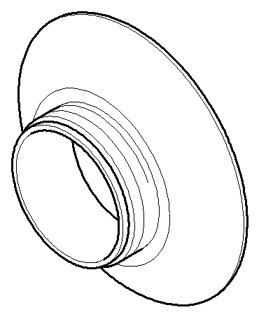 Dornbracht rosace 092794003-00 chromé 2