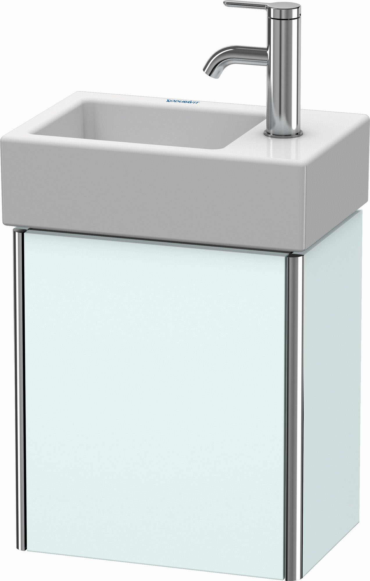 XSquare Duravit XS4099L0909 36,4x39,7x24cm, porte à gauche, bleu clair mat 2