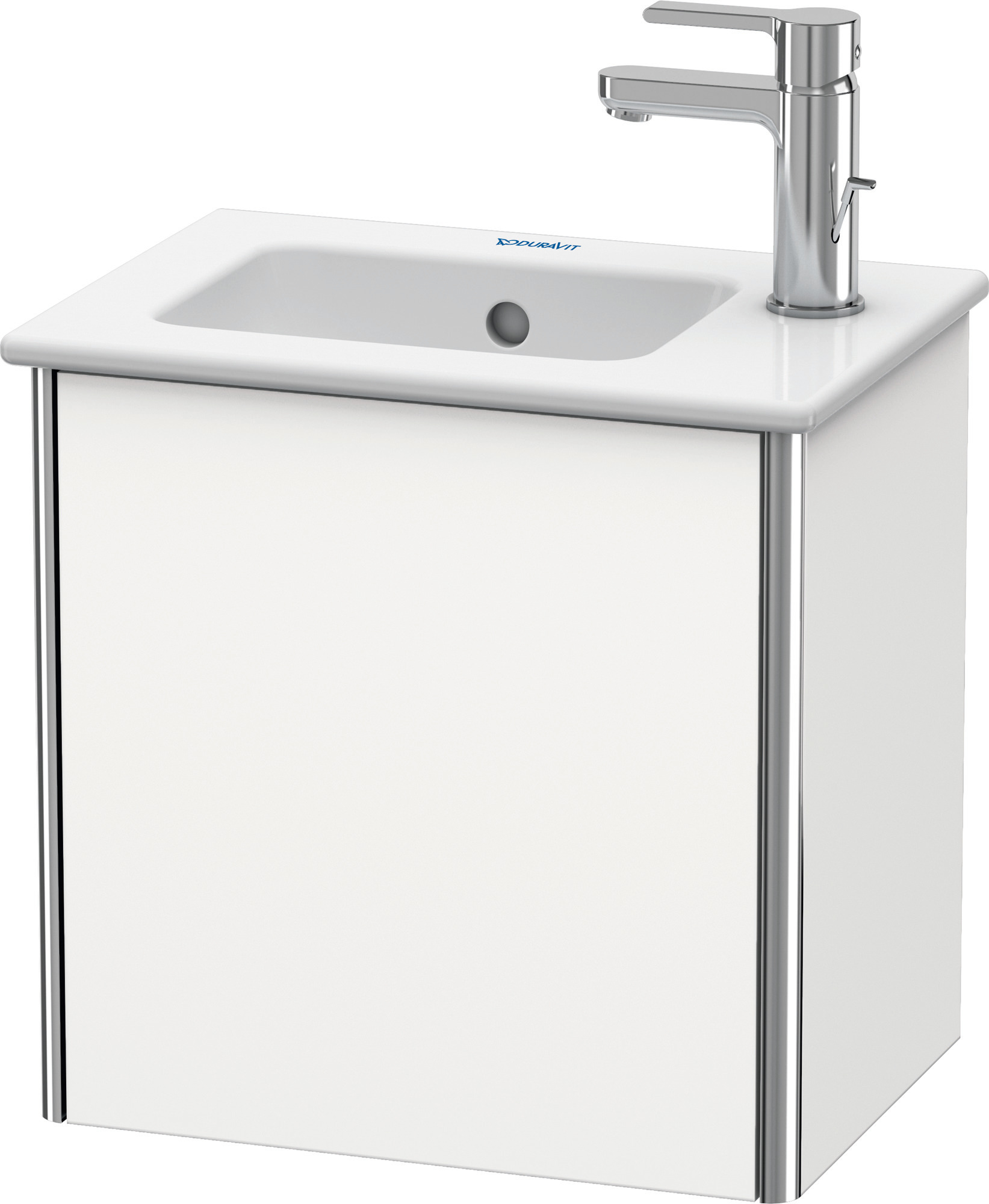XSquare Duravit XS4170L3636 58.4x49.1x39cm, porte à gauche, blanc soie mat 2