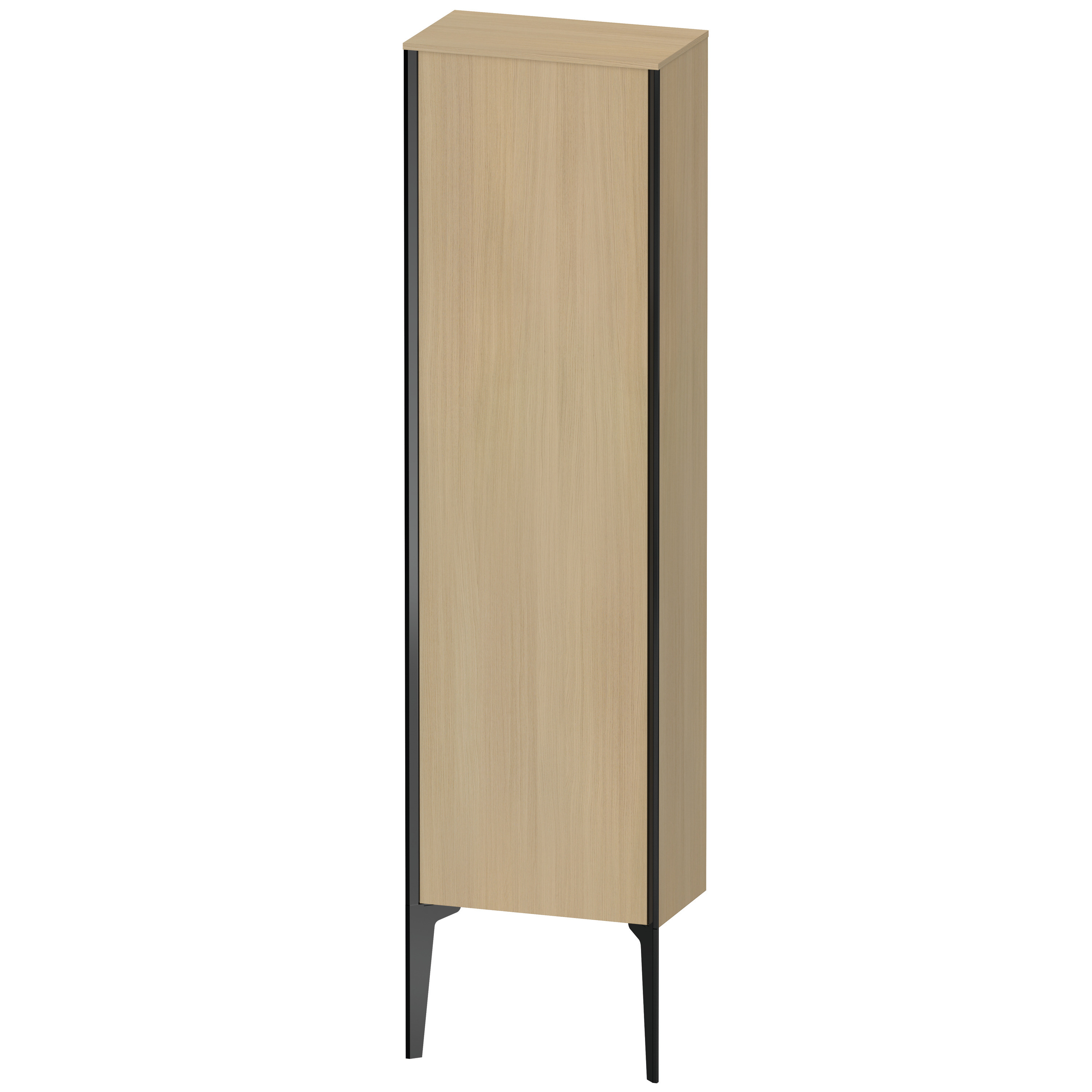 XViu Duravit 40x24x133cm de XV1315LB271 haute armoire, noir mat, porte sur la gauche, le chêne méditerranéen 2