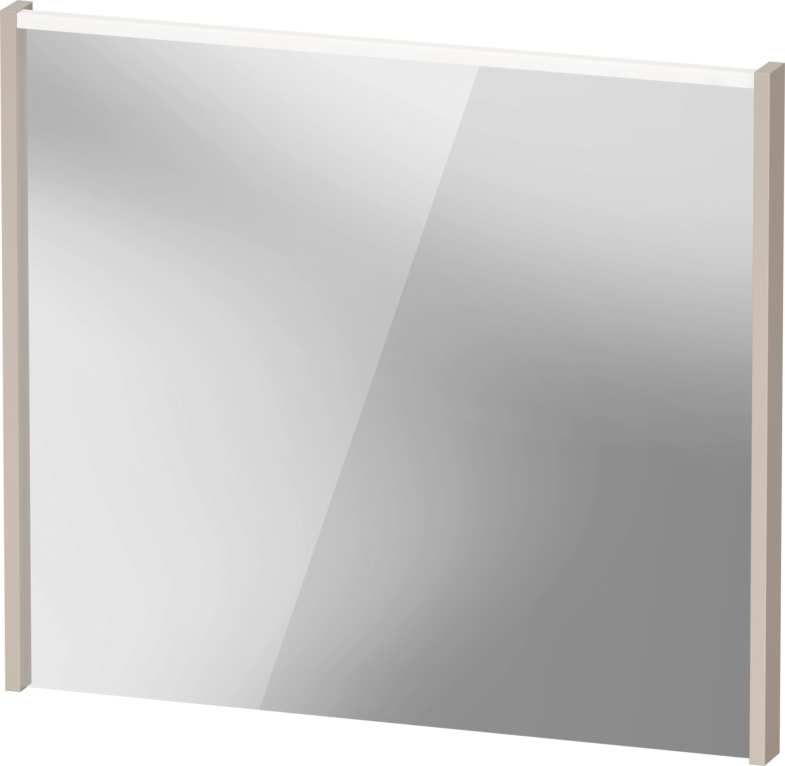 Duravit D-Code miroir DC7077091910000 800x700x48, taupe mat, avec éclairage LED 2