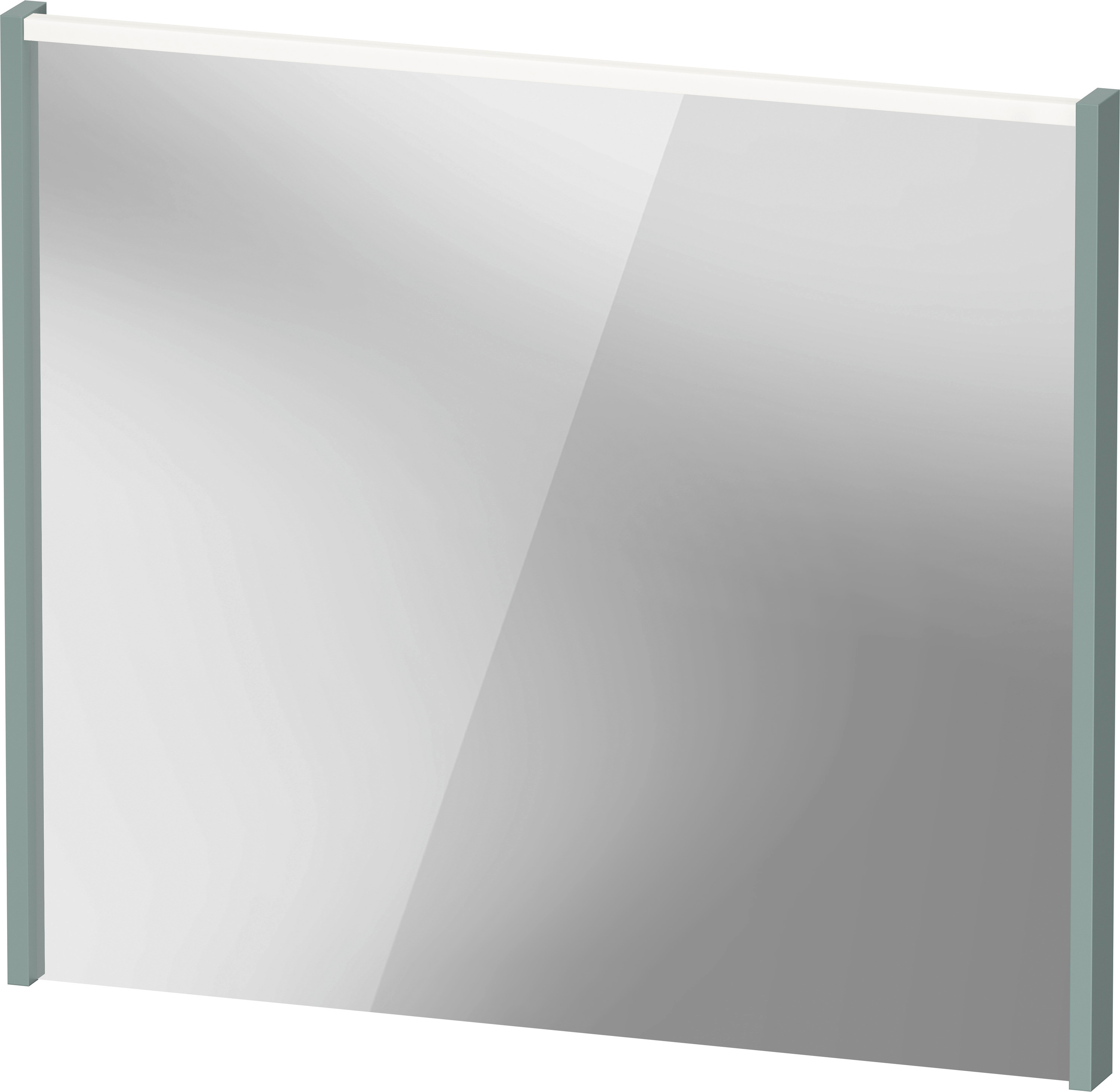 Duravit D-Code miroir DC70770HGHG0000 800x700x48, vert fjord mat, avec éclairage LED 2