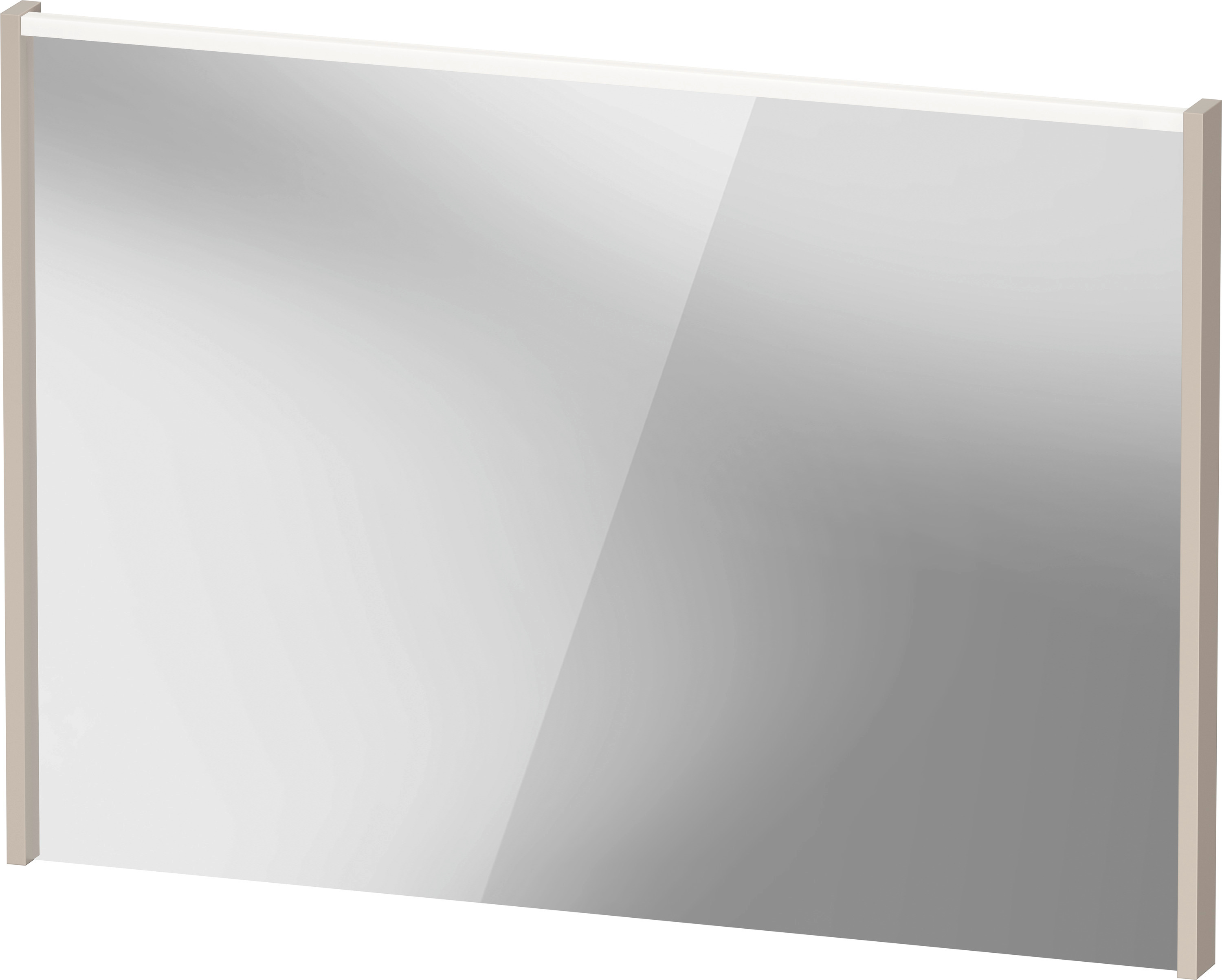 Duravit D-Code miroir DC7078091910000 1000x700x48, taupe mat, avec éclairage LED 2