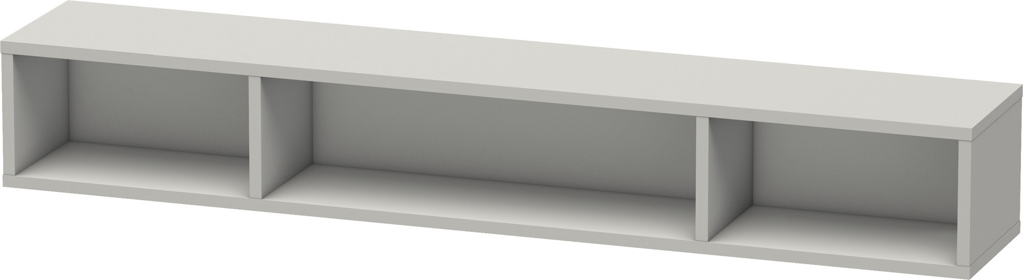 Duravit L-Cube LC120000707 80 x 14 cm, gris béton mat, 3 compartiments, horizontal 2