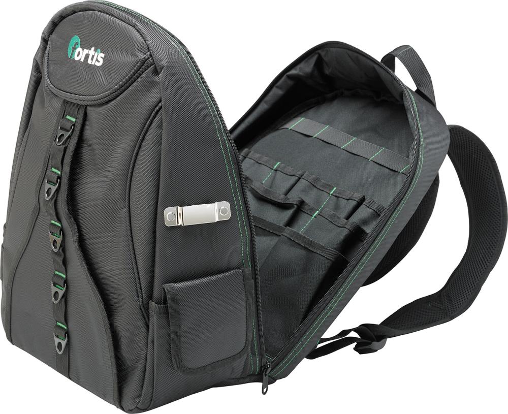 Sac à dos à outils FORTIS 4317784702010 Hydrofuge, noir 2
