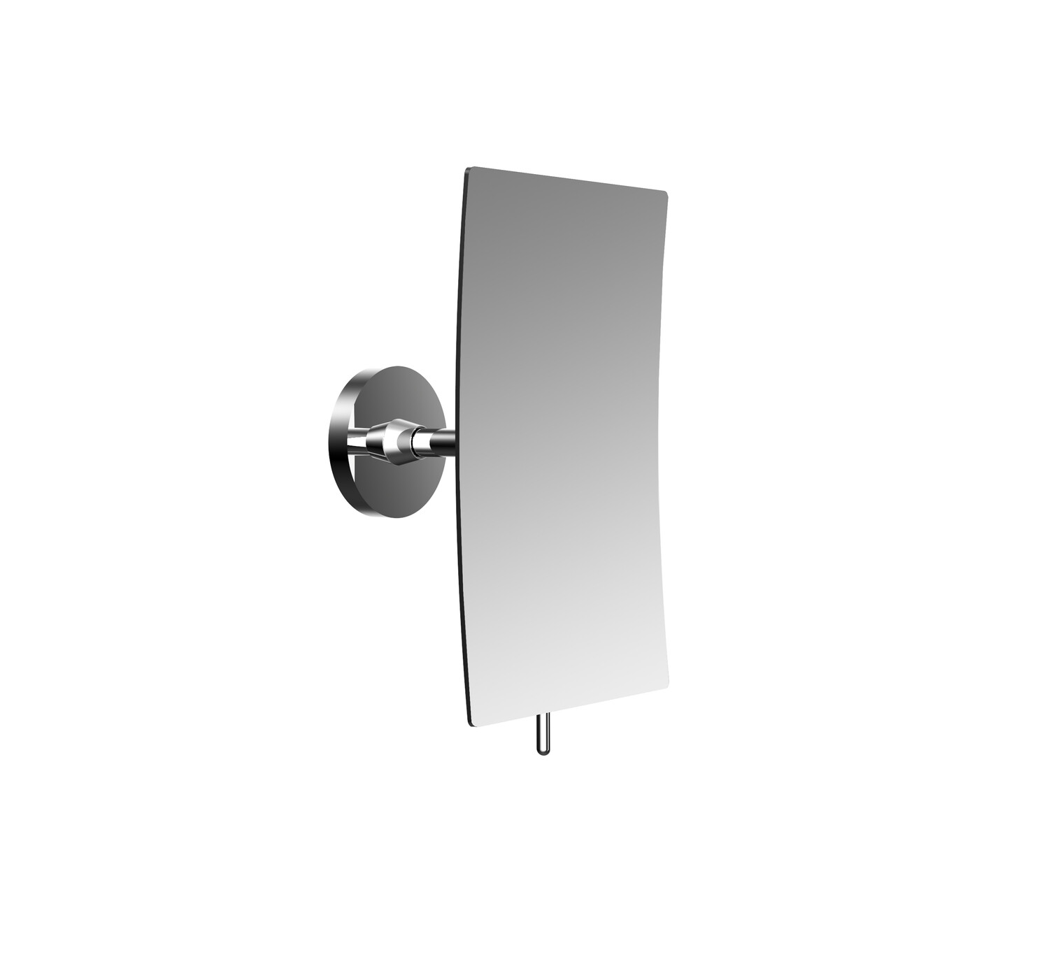 Emco Miroir mural adhésif rond 109400137 132x208mm, carré, 3 fois, chromé 2