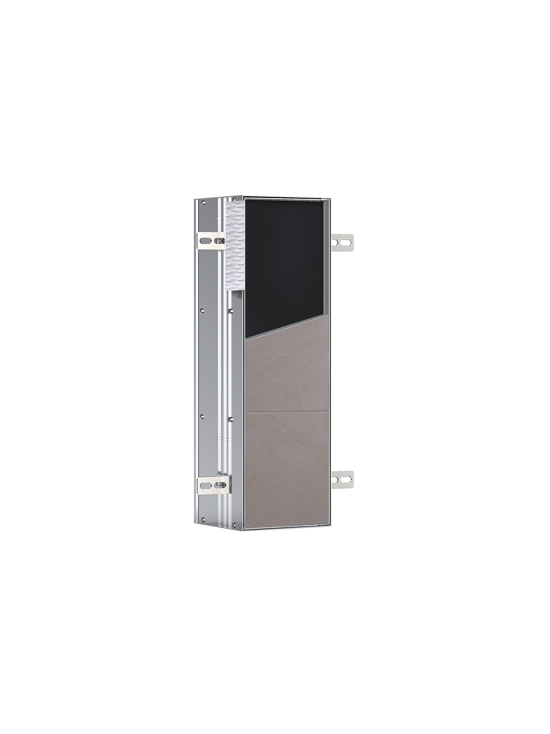 Emco Asis Plus WC module 975611005 articulé à droite, module encastré, carrelable 4